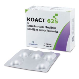 Koact 625 Mg 15 Tabletas